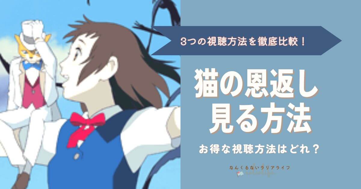 猫の恩返しを見る方法を徹底比較！3つの方法でおとくなのはVPNを接続して海外Netflixで見る