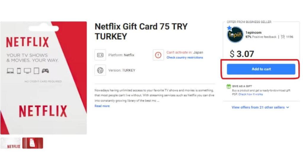 G2AでNetflixギフトカードを購入する方法、Netflixを安く契約する方法