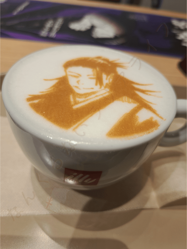 呪術廻戦展 コラボカフェ ラテアート 夏油傑